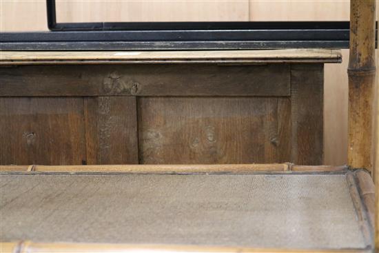 An inlaid top coffer W.74cm